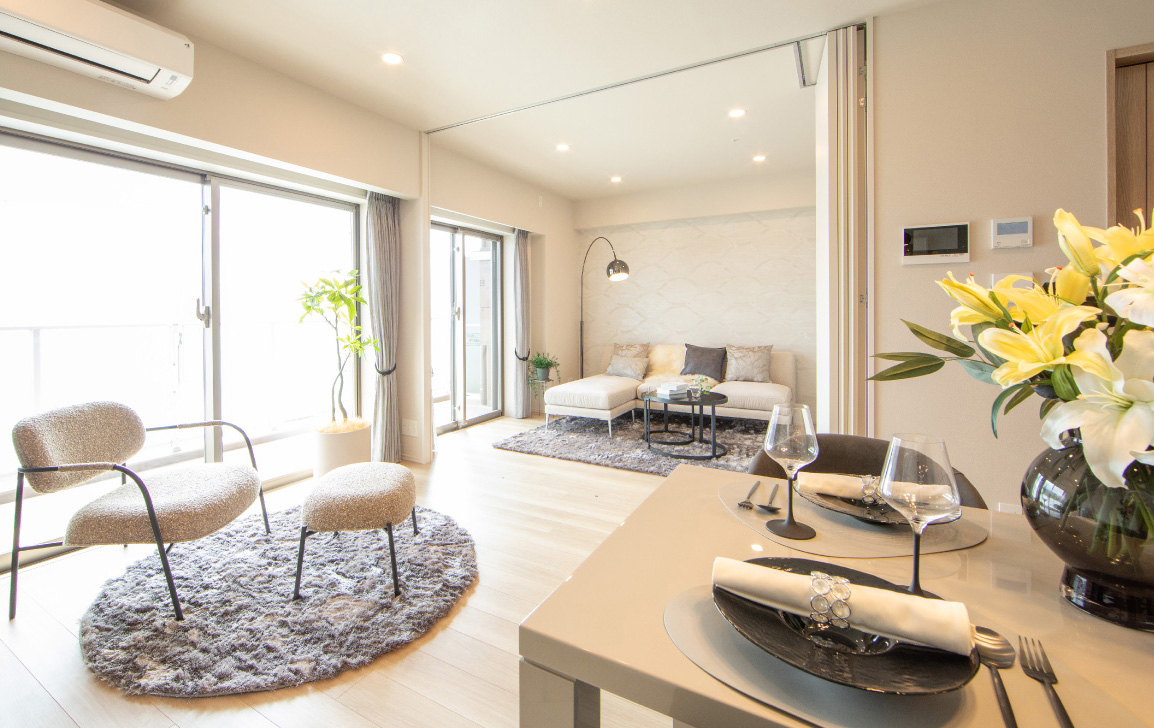 （Dwタイプ・1404号室）リビング・ダイニング／洋室（2）