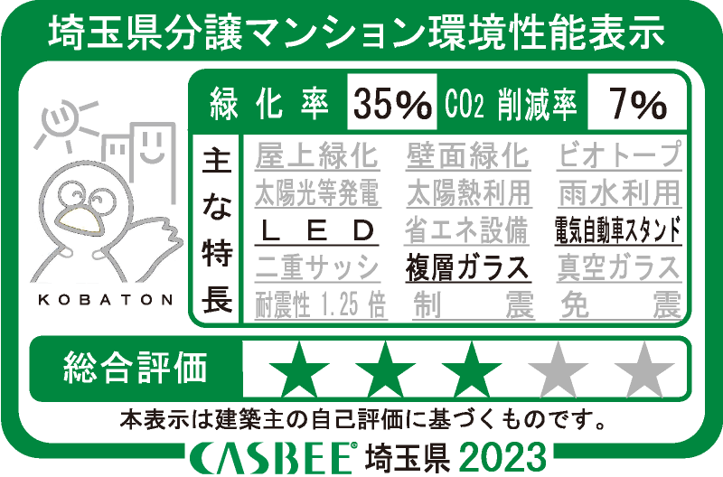 埼玉県分譲マンション環境性能表示